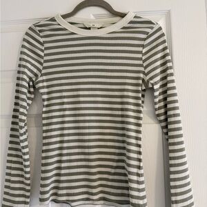 H&M striped long sleeve top